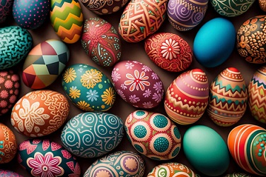 beautifully painted easter eggs